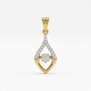 18kt diamond pendants