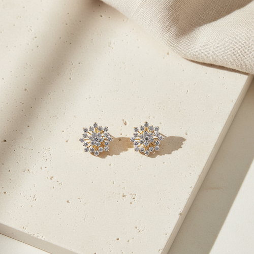 Snowflake Stud Earrings