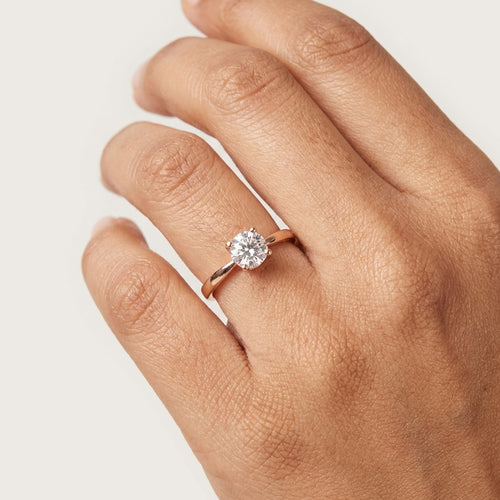 Solitaire Ring - Rose Gold