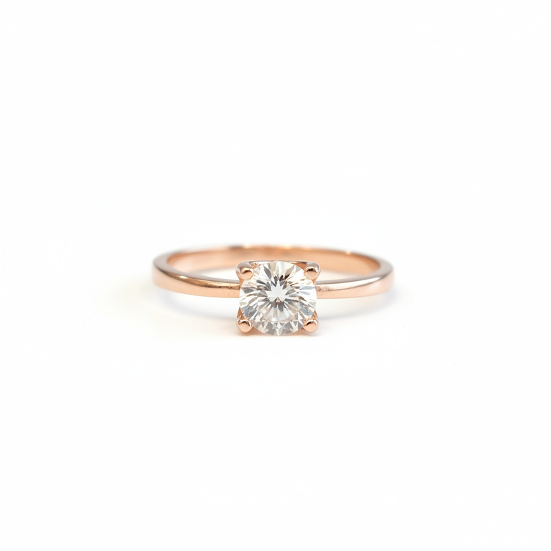 Solitaire Ring - Rose Gold