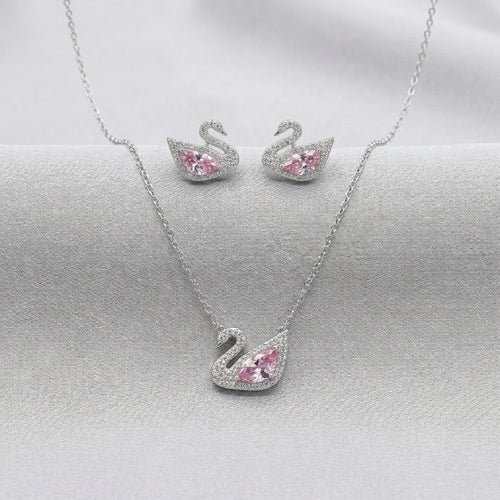 Swan Pendant Set