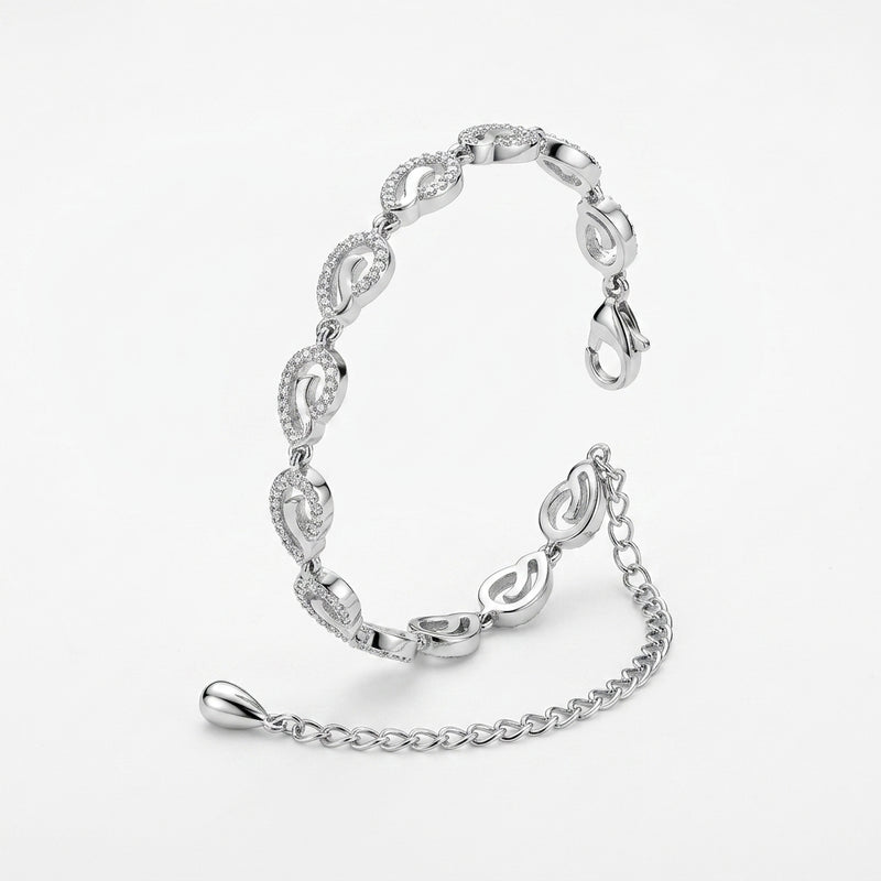 Infinity Spark Silver Bracelet
