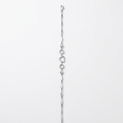 Eternal Heart Silver Bracelet