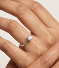 Solitaire Ring - Silver