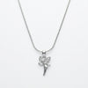 Fairy Angel CZ Silver Pendant Necklace