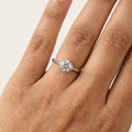 Classic Solitaire CZ Silver Ring