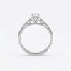 Elegant Solitaire CZ Adjustable Silver Ring