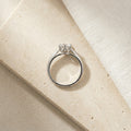 Classic Solitaire CZ Adjustable Silver Ring