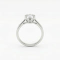 Classic Solitaire CZ Adjustable Silver Ring