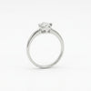 Classic Solitaire CZ Adjustable Silver Ring