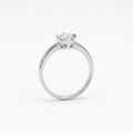 Classic Solitaire CZ Adjustable Silver Ring