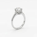 Classic Solitaire CZ Silver Ring