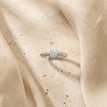 Elegant Solitaire CZ Adjustable Silver Ring