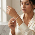 Evil Eye CZ Adjustable Silver Bracelet