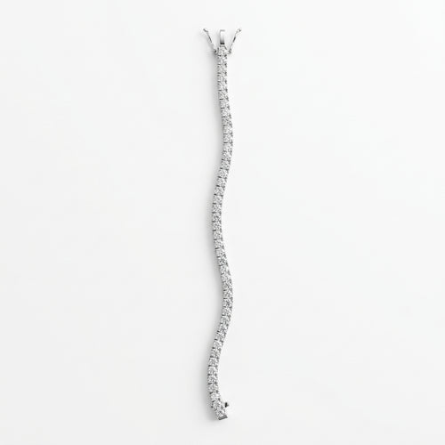 Classic CZ Tennis Silver Bracelet