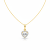 White Heart Halo Pendant
