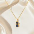 Blue Cat CZ Pendant