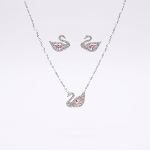 Swan Pendant Set