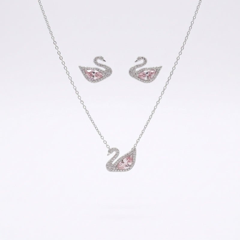 Swan Pendant Set