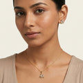 Swan CZ Pendant Set