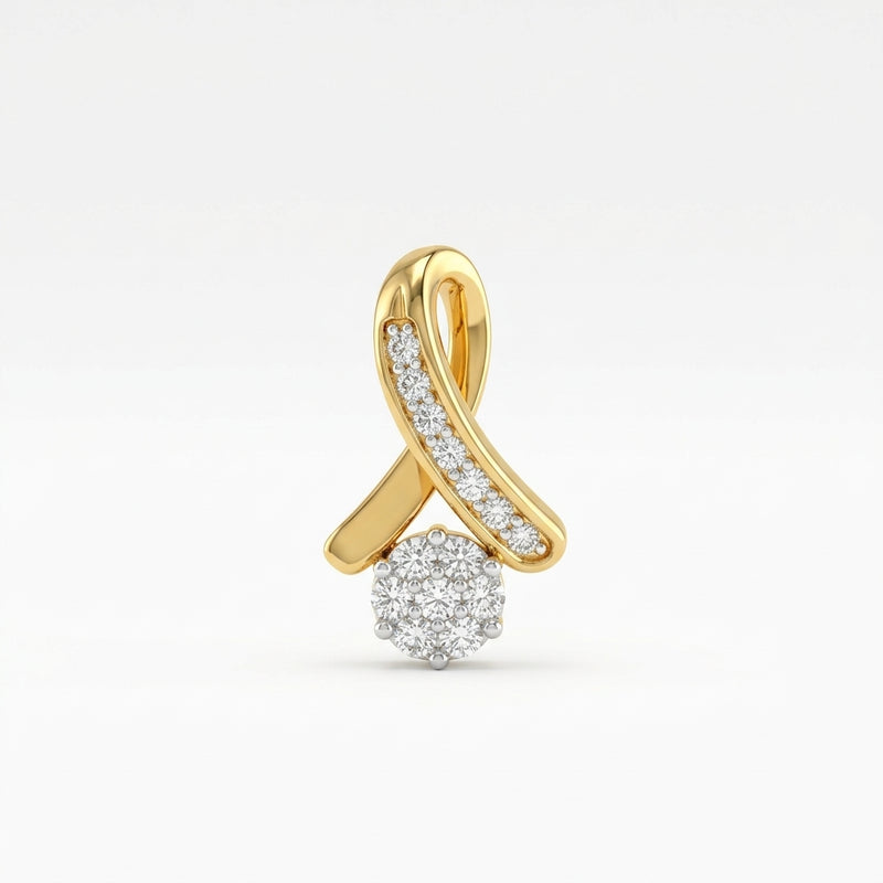 Aura Curve Diamond Locket