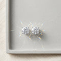 Celestia Glow Silver Stud Earrings