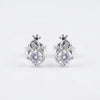 Royal Swan Silver Stud Earrings