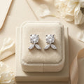 Luna Bloom Silver Stud Earrings