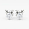 Starlight Deer Silver Stud Earrings