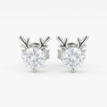 Starlight Deer Silver Stud Earrings