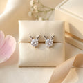 Starlight Deer Silver Stud Earrings