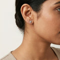 Starlight Deer Silver Stud Earrings