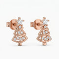 Twinkle Tree Silver Stud Earrings