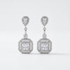 Regal Prism Drop Silver Earrings