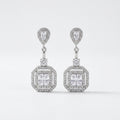 Regal Prism Drop Silver Earrings