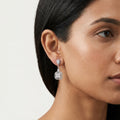 Regal Prism Drop Silver Earrings