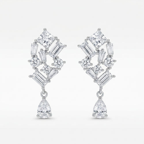 silver earrings