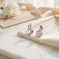 Royal Swan Silver Stud Earrings