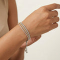 Trinity Luxe Silver Tennis Bracelet
