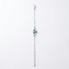 Emerald Blossom Silver Bracelet