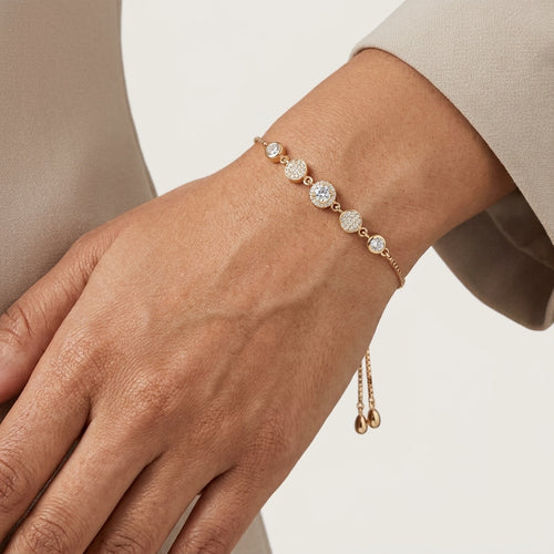 Celeste Halo Rosegold Bracelet