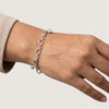 Linked Hearts Silver Bracelet