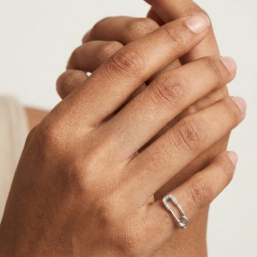 Nova Pin Silver Ring