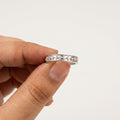 Celina Lattice Silver Ring