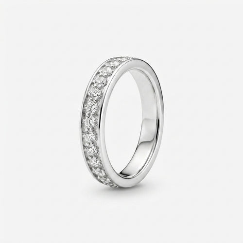 Celina Lattice Silver Ring