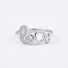 Amora Script Silver Ring