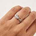 Amora Script Silver Ring