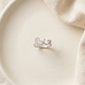 Amora Script Silver Ring