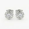Flora Bloom Silver Stud Earrings